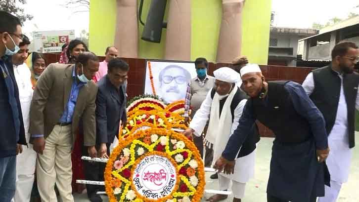 কুড়িগ্রামে বিভিন্ন কর্মসূচীতে ঐতিহাসিক ৭ই মার্চ পালন