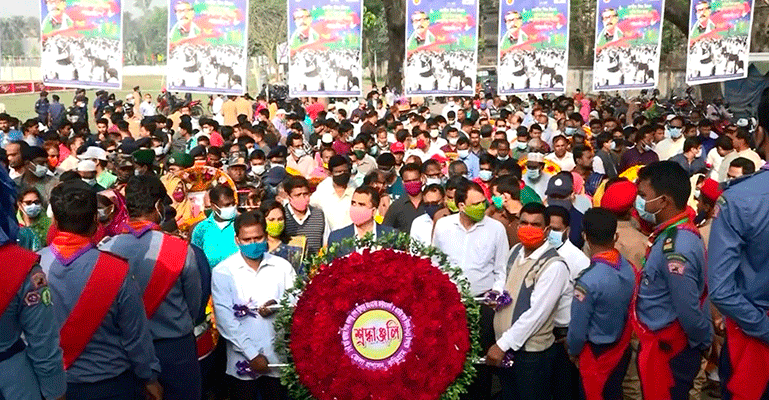 কুড়িগ্রামে বঙ্গবন্ধুর জন্মবার্ষিকী পালন