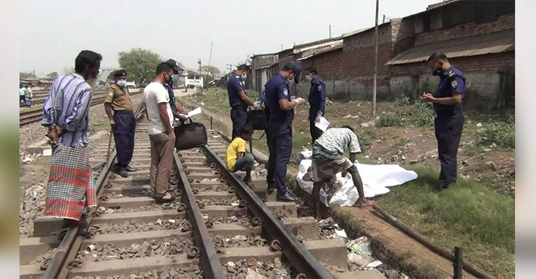 নাটোরে ট্রেনে কাটা পড়ে একজন নিহত