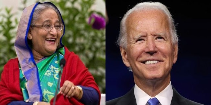 শেখ হাসিনাকে জো বাইডেনের অভিনন্দন