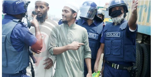 নারায়ণগঞ্জে আইন-শৃঙ্খলা বাহিনীর সঙ্গে হরতাল সমর্থকদের সংঘর্ষ