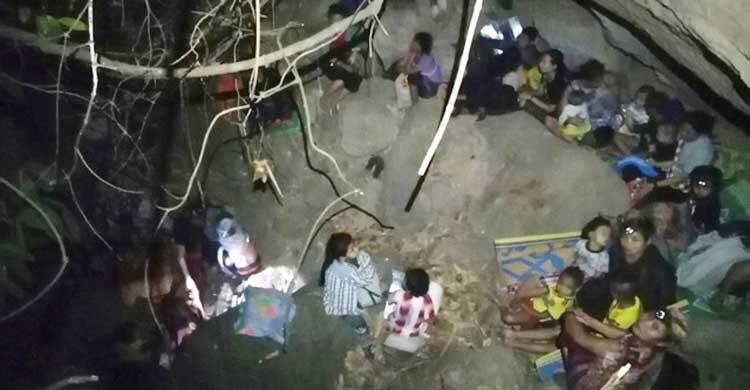 মিয়ানমারে সেনাবাহিনীর বিমান হামলায় থাইল্যান্ডে আশ্রয় নিয়েছে কয়েক হাজার অধিবাসী