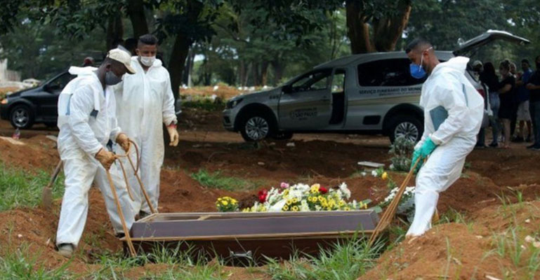 ব্রাজিলে একদিনে করোনায় সর্বোচ্চ মৃত্যু