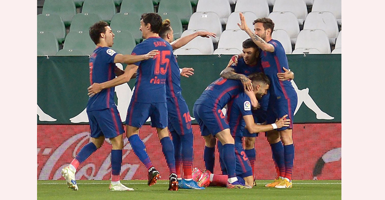 লা লিগায় আবারও শীর্ষে অ্যাটলেটিকো