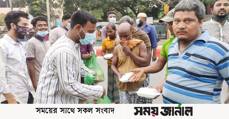 ঠাকুরগাঁওয়ে ছাত্রলীগ নেতার ইফতার সামগ্রী বিতরণ