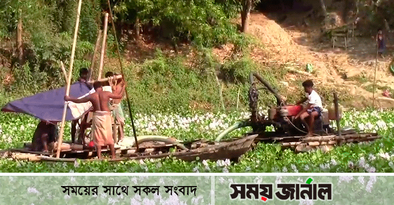 নগরকান্দায় অবৈধ বালু উত্তোলনের মহাউৎসব