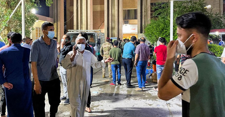 বাগদাদের হাসপাতালে অগ্নিকাণ্ড, নিহত ২৭