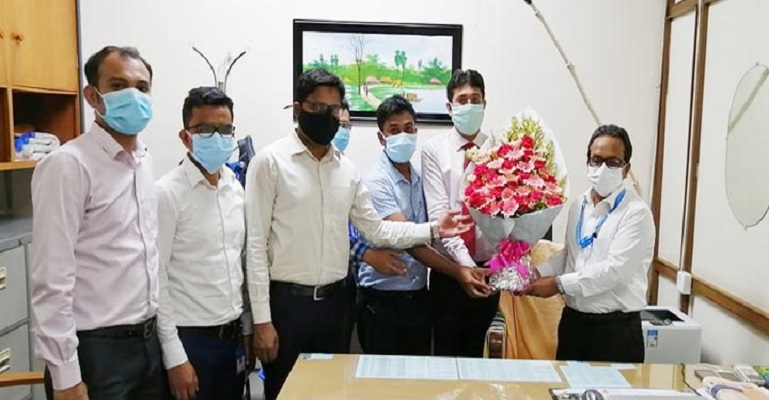 নূরুল ইসলাম মজুমদারকে চৌদ্দগ্রাম ব্যাংকার্স সোসাইটি’র শুভেচ্ছা