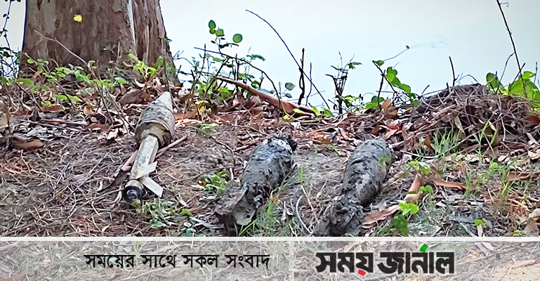 রাবিতে পাওয়া গেল মর্টার শেল ও রকেট লাঞ্চার