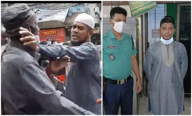 বংশালে রিকশাচালককে নির্যাতনকারী ব্যক্তি আটক