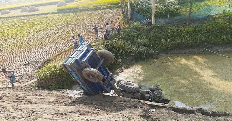 কুড়িগ্রামে ট্রাক চাপায় যুবক নিহত, আহত ৩