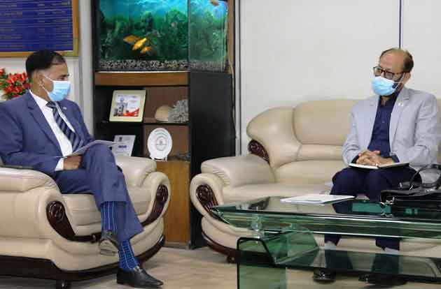 সোনালী ব্যাংকের সিইও এন্ড এমডির সাথে ইরাকে নব নিযুক্ত রাষ্ট্রদূতের সাক্ষাৎ