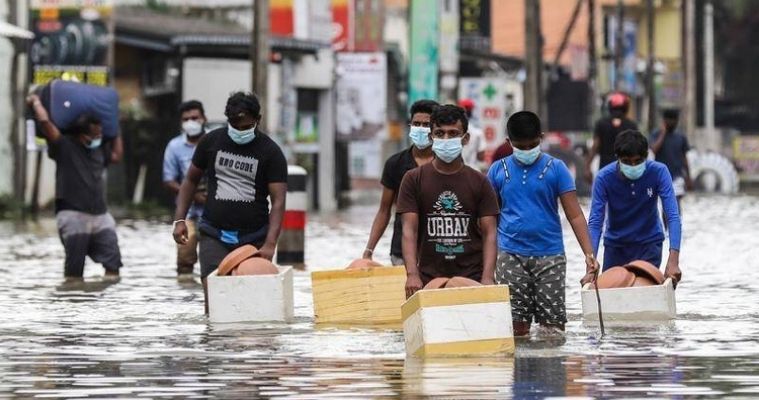শ্রীলঙ্কায় বৃষ্টিপাত বন্যা ও ভূমিধসে নিহত ১৭