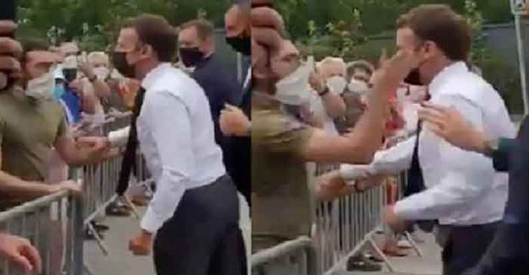 ম্যাক্রোঁকে থাপ্পড় দেওয়া সেই যুবকের ১৮ মাসের কারাদণ্ড