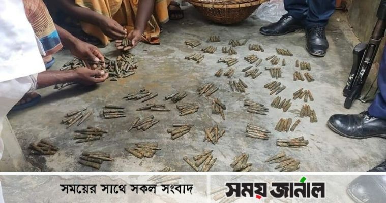 নাটোরে ড্রেন খুঁড়তে গিয়ে পাওয়া গেলো ৩৭৯ টি রাইফেলের গুলি