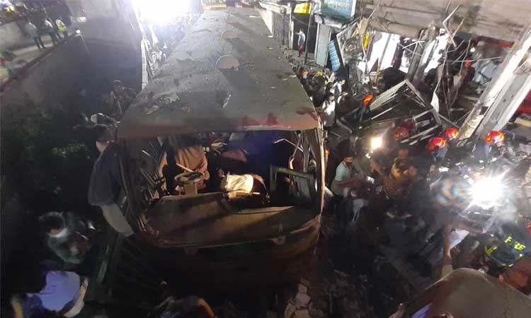 মগবাজারে বিস্ফোরণে নিহত ৩, আহত অর্ধশতাধিক