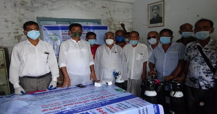 মোড়েলগঞ্জের বহরবুনিয়ায় অক্সিজেন ব্যাংকের উদ্ধোধন