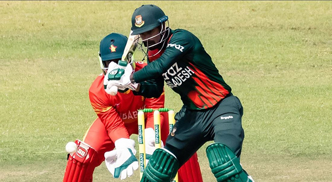 জিম্বাবুয়েকে ২৭৭ রানের টার্গেট দিলো বাংলাদেশ