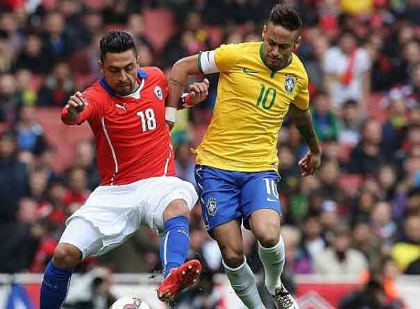 চিলিকে হারাল ব্রাজিল