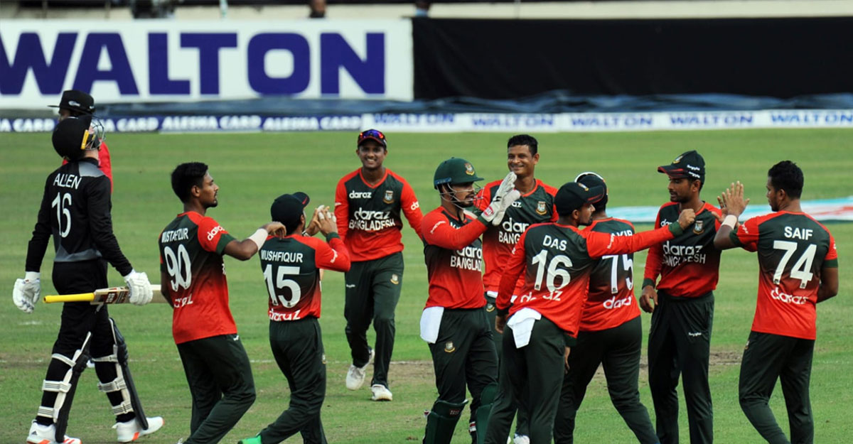 নিউজিল্যান্ডকে ১০০ রানও করতে দিল না বাংলাদেশ