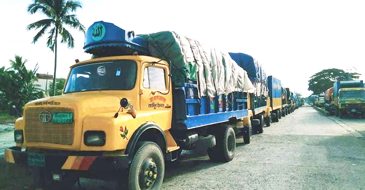 কাভার্ডভ্যান-ট্রাক মালিক-শ্রমিকদের কর্মবিরতি প্রত্যাহার