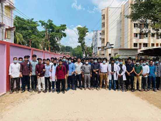 রামেকে ছাত্রলীগের আনন্দ মিছিল ও পথসভা