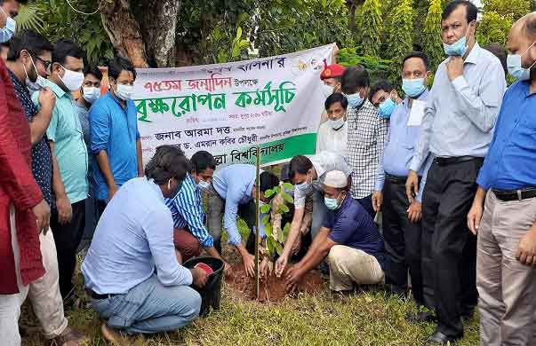 প্রধানমন্ত্রীর জন্মদিন উপলক্ষে কুবিতে বৃক্ষরোপণ কর্মসূচি