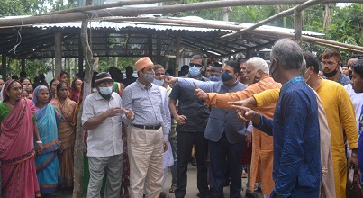 উলিপুরে ক্ষতিগ্রস্ত মন্দির পরিদর্শন, ভারতীয় সহকারি হাইকমিশনার
