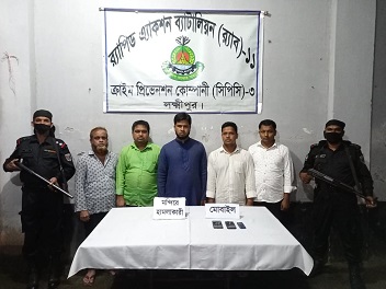 চৌমুহনীতে মন্দিরে হামলার,র‌্যাবের অভিযানে গ্রেফতার ৯