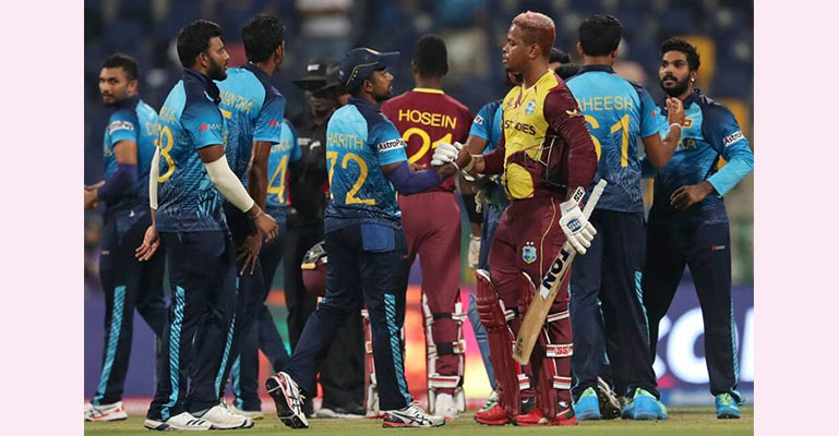 উইন্ডিজকে নিয়ে ছিটকে পড়ল শ্রীলঙ্কা