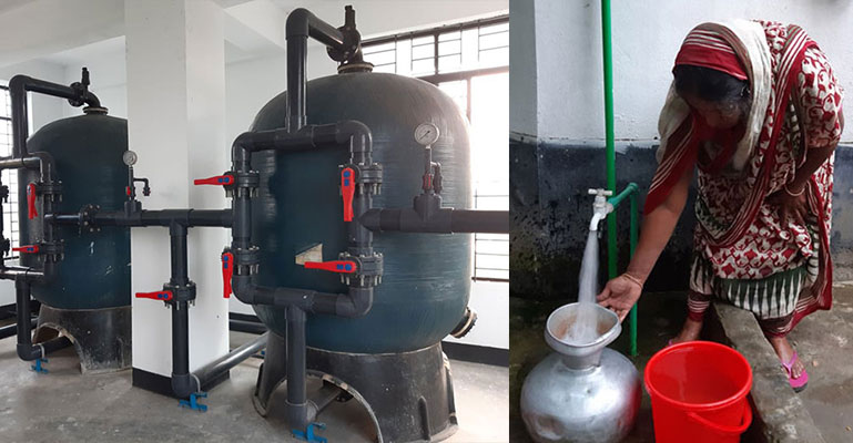 টুঙ্গিপাড়ায় সুপেয় পানি পাচ্ছেন সাড়ে ৩ হাজার পরিবার