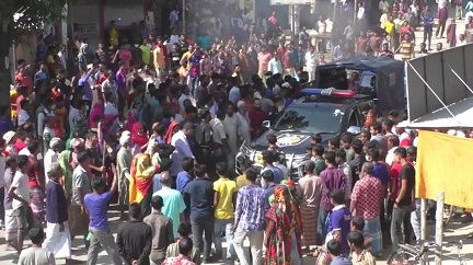 কুড়িগ্রামে চেয়ারম্যান প্রার্থীকে অপহরণের অভিযোগে সড়ক অবরোধ