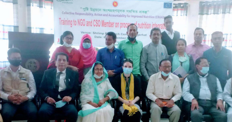 পুষ্টিরমান উন্নয়নের লক্ষ্যে বাগেরহাটে প্রশিক্ষণ অনুষ্ঠিত