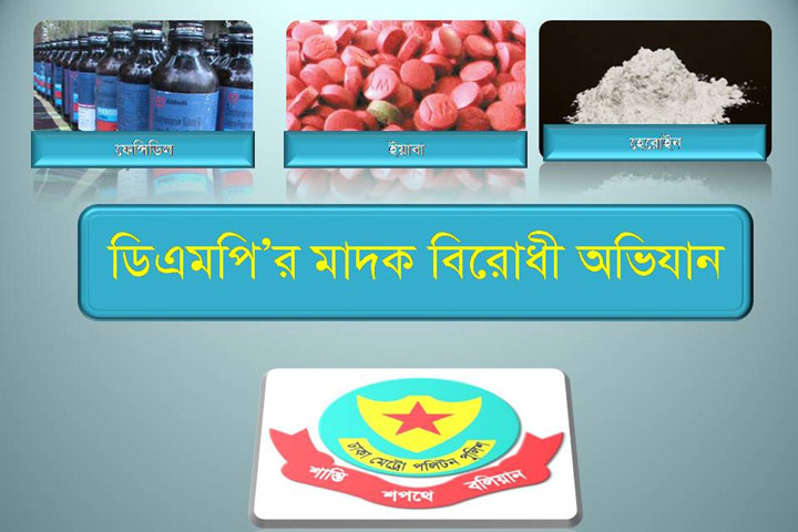 ডিএমপির অভিযানে বিপুল মাদক উদ্ধার, গ্রেফতার ৬৫
