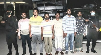 তুরাগে মেট্রো-রেলের চোরাই কৃত মালামাল উদ্বার, গ্রেফতার ৬, ট্রাক জব্দ