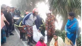 সিংড়ায় লাশবাহী গাড়ি ও ট্রাকের সংঘর্ষে ১ যুবক নিহত