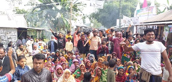 কুড়িগ্রামের ফুলবাড়ীতে নির্বাচনী সহিংসতায় মৃত্যু, বিচারের দাবিতে সড়ক অবরোধ