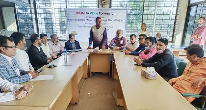 দিনাজপুরে বর্জ্য ব্যবস্থাপনা ও পরবর্তী  করণীয় বিষয়ে আলোচনা সভা