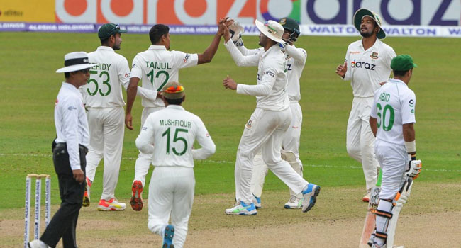 চট্টগ্রাম টেস্টে পর এবার ঢাকায়ও দুর্দান্ত তাইজুল