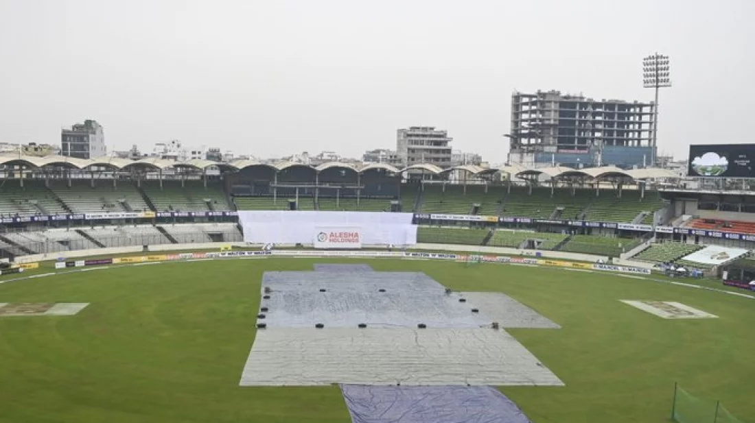 মিরপুর টেস্ট: বৃষ্টিতে ৩৮ বলে শেষ দ্বিতীয় দিনের খেলা
