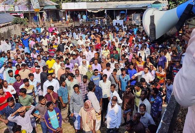 সিংড়ায় বিদ্রোহী (স্বতন্ত্র) প্রার্থীকে গুলির চেষ্টা, প্রতিবাদে বিক্ষোভ সমাবেশ
