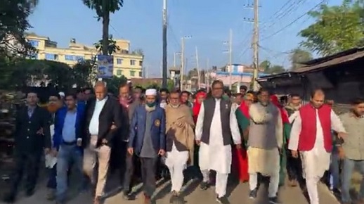 কোম্পানীগঞ্জে শহীদ মিনারের গেইটে তালা দেয়ার পাল্টাপাল্টি অভিযোগ