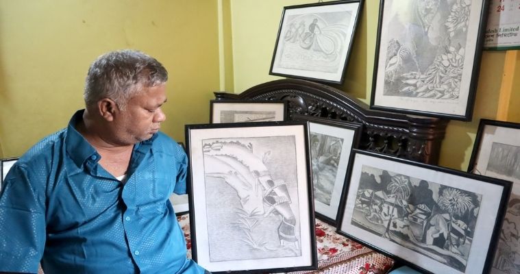 একজন ফুচকা বিক্রেতা ও 'চিত্রশিল্পী' আজিজ মামা