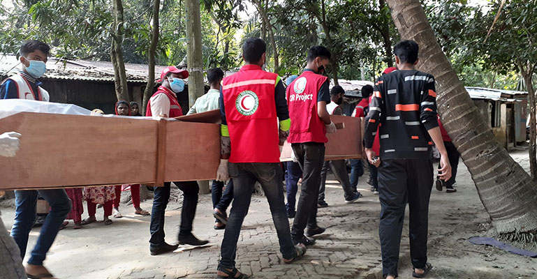 জমজ বোন লামিয়া ও সামিয়ার মরদেহ ফিরেছে বাড়িতে