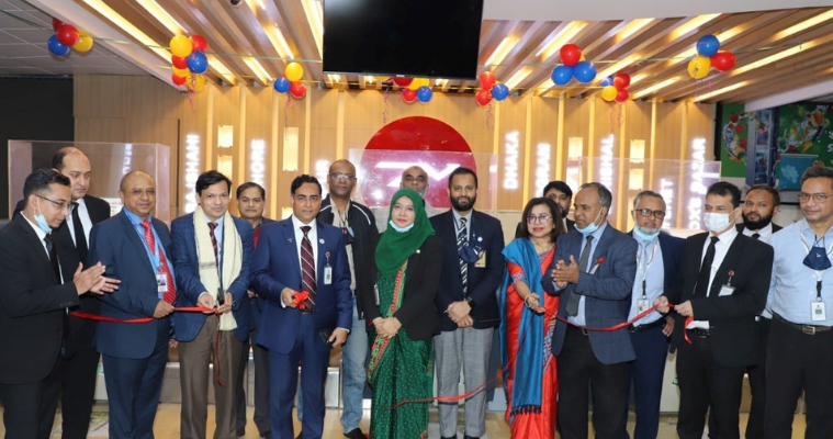 নবরূপে শাহজালালের অভ্যন্তরীণ টার্মিনালের বিমান কাউন্টার