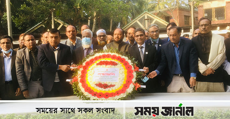 বঙ্গবন্ধুর সমাধিতে এলজিইডির প্রধান প্রকৌশলীর শ্রদ্ধা নিবেদন