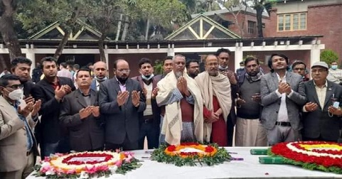 বাগেরহাট প্রেসক্লাবের নবনির্বাচিত নির্বাহী কমিটির বঙ্গবন্ধুর মাজার জিয়ারত