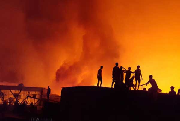 রামপুরায় পাওয়ার হাউজে ভয়াবহ আগুন