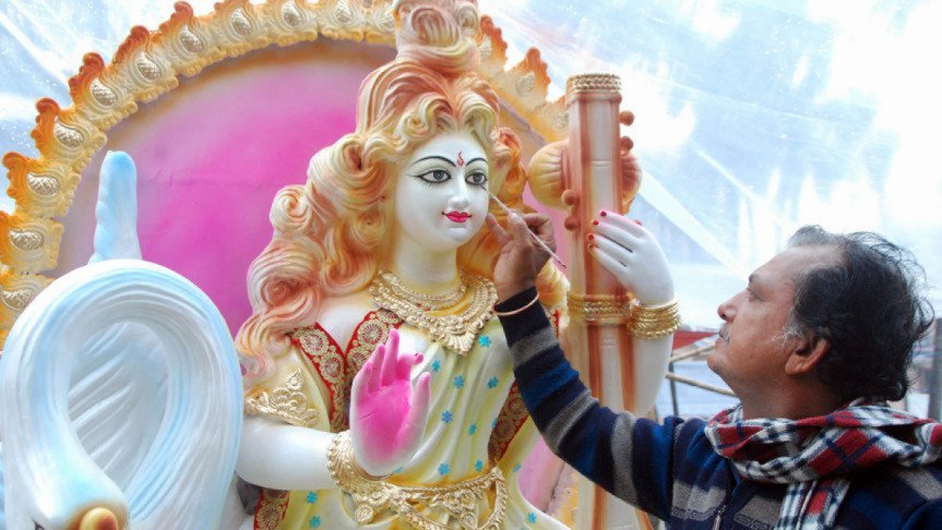 সরস্বতী পূজা আজ