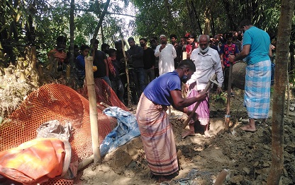 সেনবাগে ৫মাস ১৬দিন পর যুবকের লাশ উত্তোলন